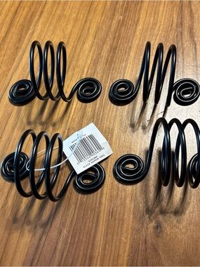 Sonoma Black Spiral Napkin Rings, Set of 4